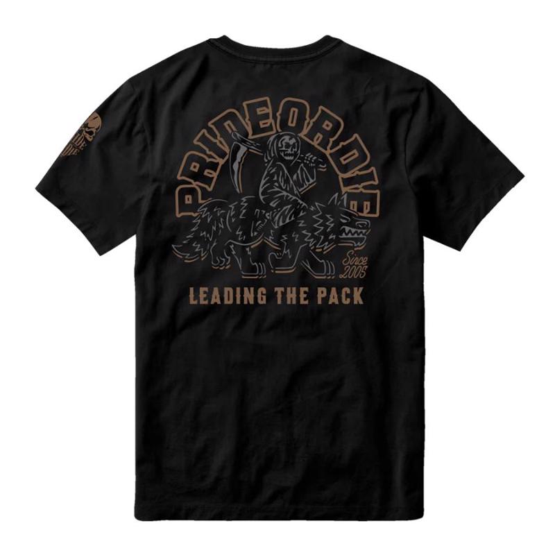 PRiDEorDiE leading the pack T-Shirt -black